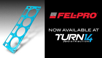 Turn 14 Distribution and Fel-Pro logos