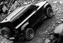 2025 Land Rover Defender OCTA Black climbing hill