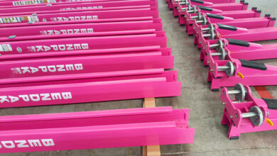 Pink lifts from BendPak
