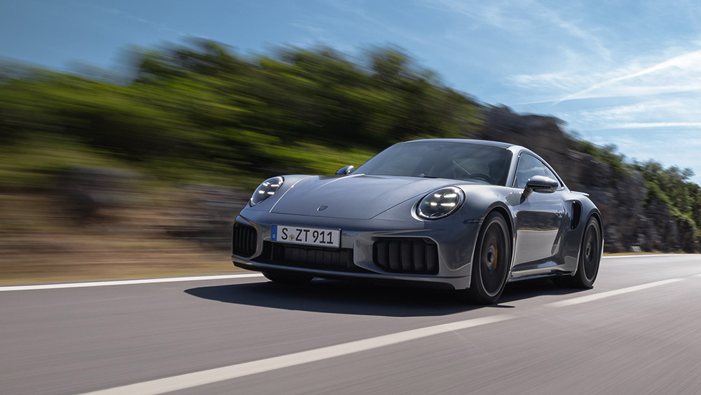 2026 911 Turbo S driving on road
