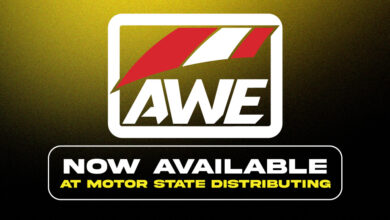 AWE Tuning and Motor State Distributing Logos