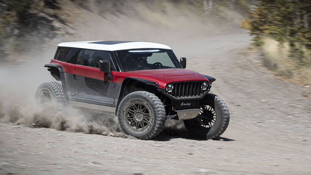 Brawley GTS action turn in sand
