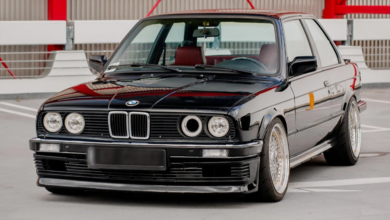 Classic BMW on display
