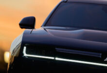 Close-up of front of 2025 Dodge Charger Daytona Scat Pack
