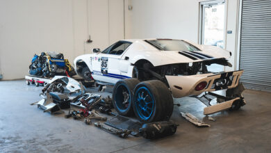 Crashed Ford GT Back View