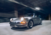 Custom 1985 Carrera-based Porsche 911 RSR in motion