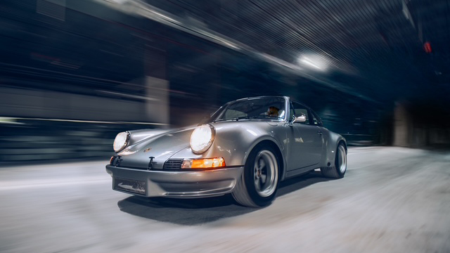 Custom 1985 Carrera-based Porsche 911 RSR in motion