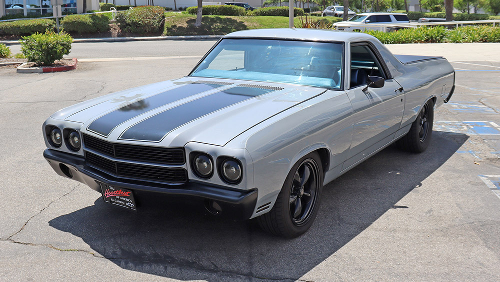 Customized 1970 El Camino in parking lot