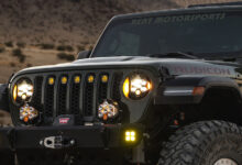 DOT LP6 mounted on front of Jeep