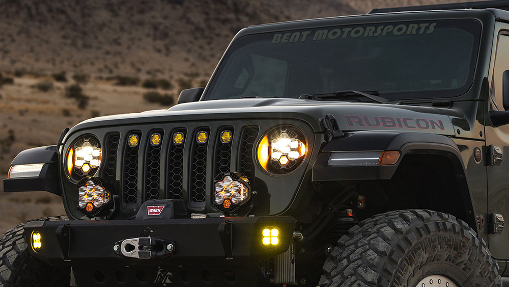 DOT LP6 mounted on front of Jeep