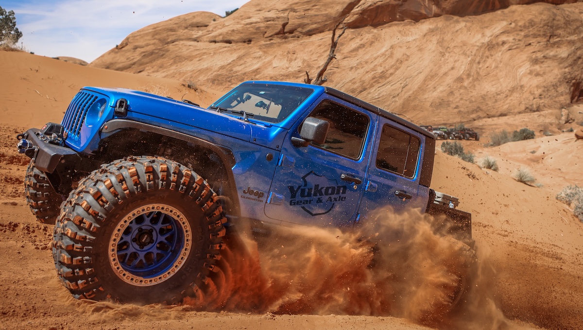 drivetrain yukon gear and axle jeep spinning dirt