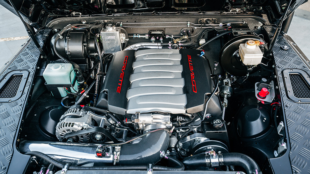 ECD Automotive Design Project Oliver—1996 Land Rover Defender D110 Signature Edition engine