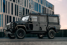 ECD Automotive Design Project Oliver—1996 Land Rover Defender D110 Signature Edition parked on rooftop