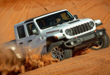 Jeep Mojave kickking up sand in the dunes