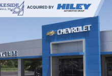 Front of Lakeside Chevrolet building