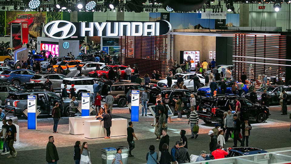 Los Angeles Auto Show Main Hall Exhibits