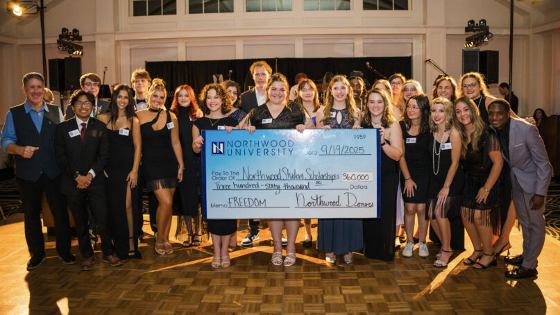 Northwood University Auto Show Gala Big Check