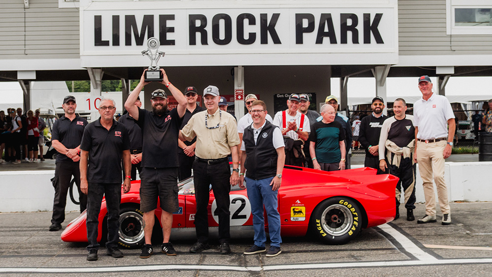 Piston Technician Award presentation at Lime Rock Park