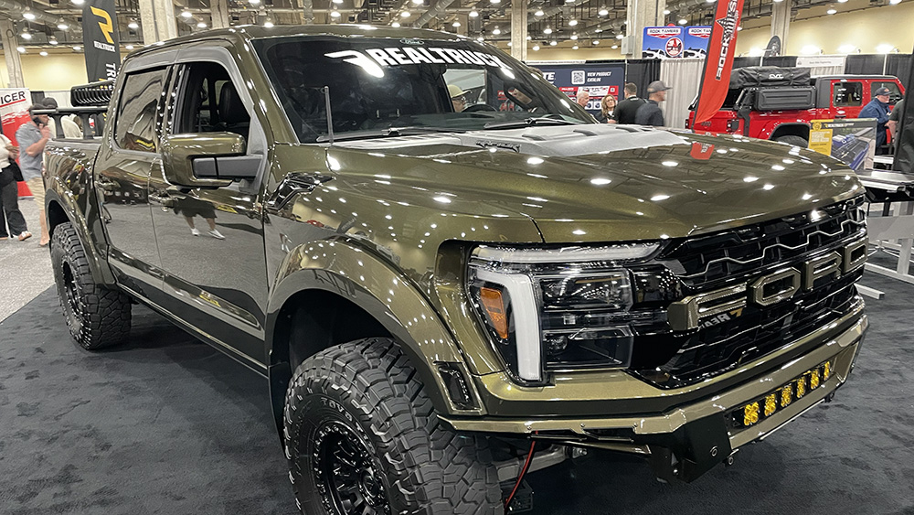 RealTruck upfitted Ford truck at Keystone Big Show
