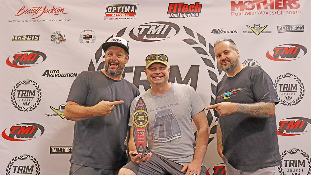 Scott Cerreta holding TMI RIM Awards trophy