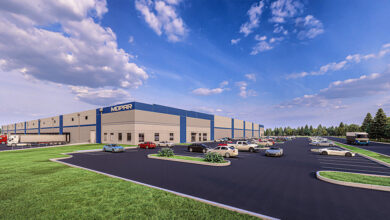 Stellantis Mopar Parts Distribution Center in Forsyth GA Rendering