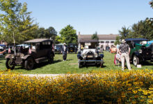 Vehicles from the 1890s through 1932 at Old Car Festival in Greenfield Village