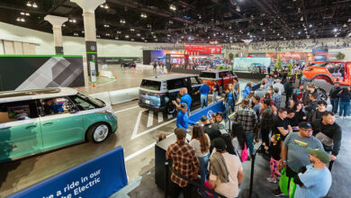 Test drives at the Los Angeles Auto Show