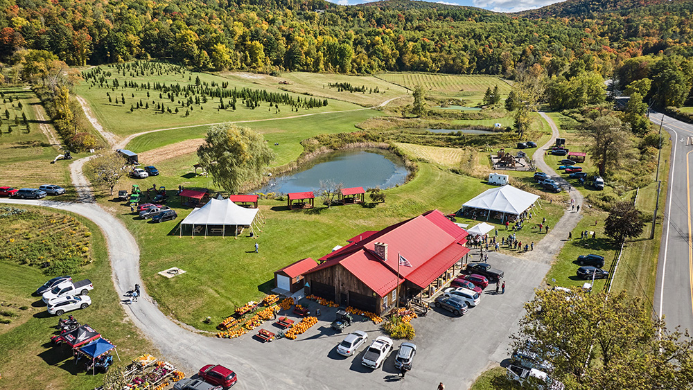 Woodlife Ranch Woodlife Farm Market aerial view