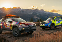 2025 Rebelle Rally vehicle entries – a 2025 Subaru Forester Touring Hybrid and 2026 Subaru Crosstrek Wilderness.