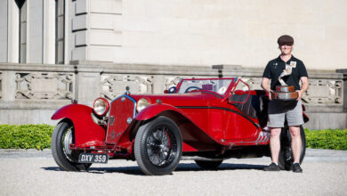 1933 Alfa Romeo 8C-2300 “Rimoldi” Corto Spyder with owner Chris MacAllister
