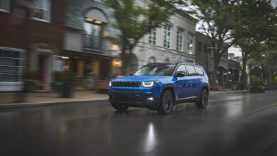 2026 Jeep Cherokee driving through city