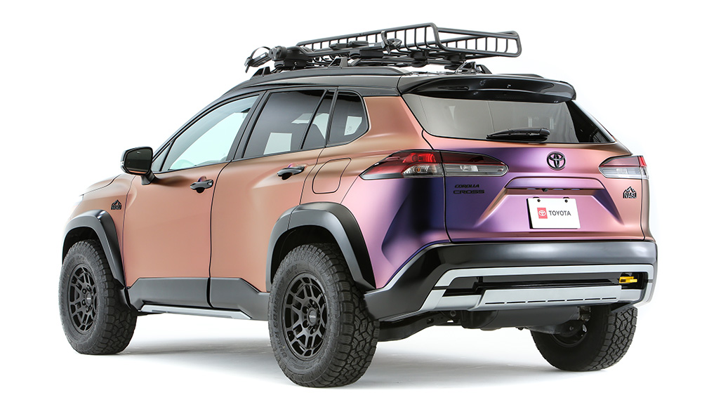 2026 Toyota Corolla Cross Nasu Edition concept car from rear