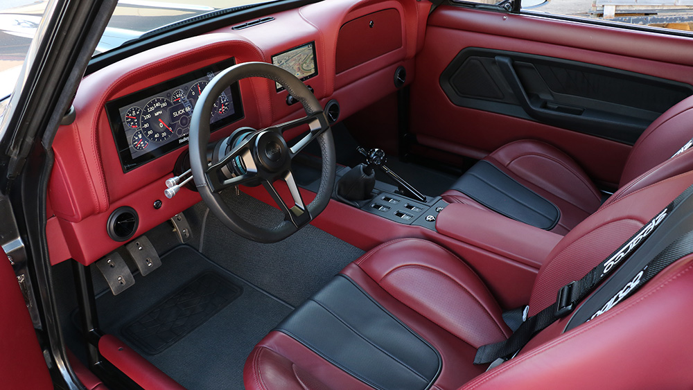 Customized 1966 Chevy Nova interior