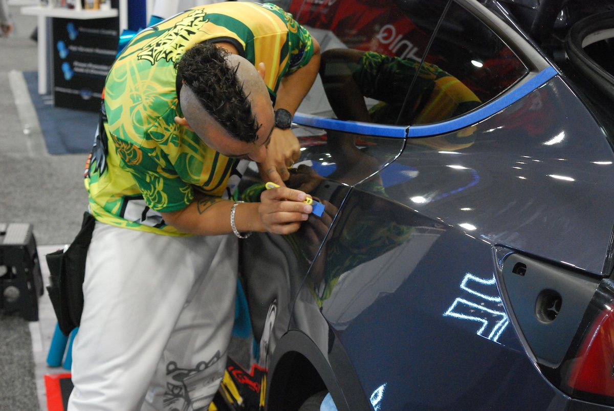 diversification clear film installer at 2024 sema show