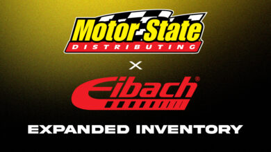 Motor State Distributing and Eibach logos