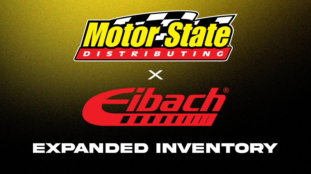 Motor State Distributing and Eibach logos