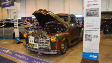 FutureTech display of classic truck at SEMA Show