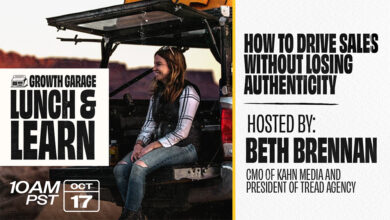 Growth Garage Lunch & Learn webinar promotional image