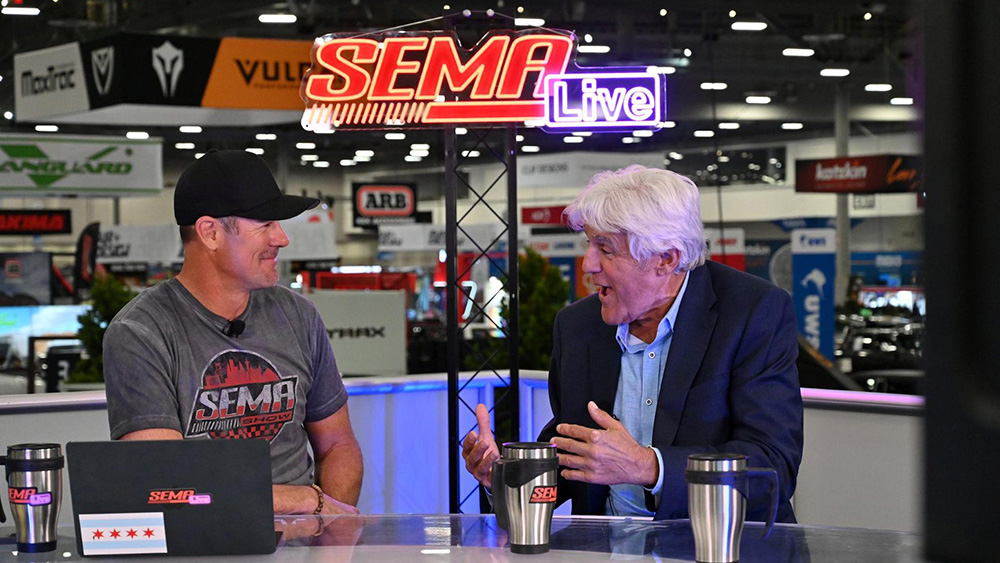 Jay Leno on SEMA Live in 2024