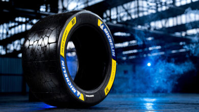 Michelin Pilot Sport tire in warehouse