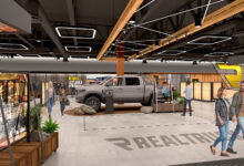 Rendering of the inside of RealTruck's new flagship store