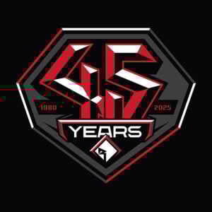 Rockford Fosgate's 45-year logo