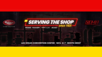 Rotary Solutions and SEMA Show logos