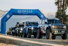 rebelle rally synchrony team in vehicle line