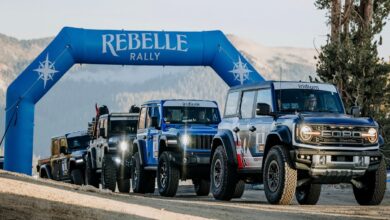 rebelle rally synchrony team in vehicle line
