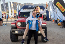 Veteran competitors Nena Barlow & Teralin Petereit in front of Jeep Gladiator Mojave