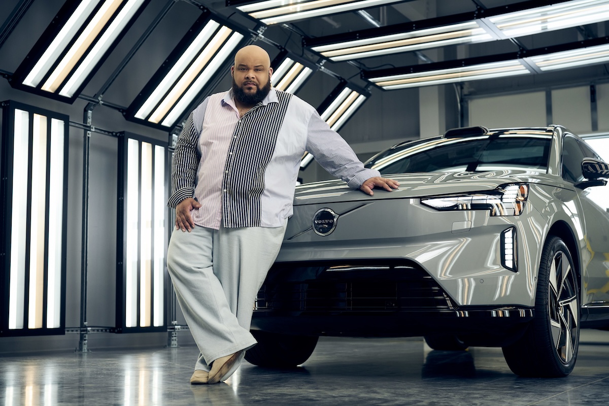 volvo cars sergio hudson in front of ex90