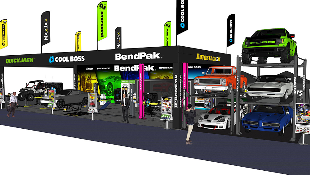 bendpak sema 2025 outside booth