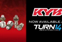 Turn 14 Distribution and KYB Powersports logos
