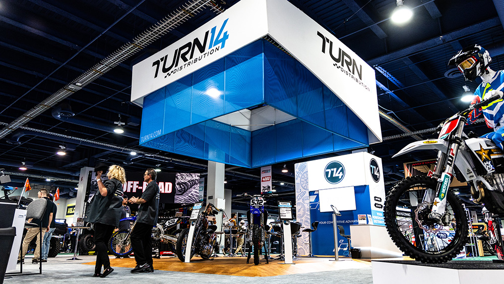 Turn 14 Distribution booth at AIMExpo